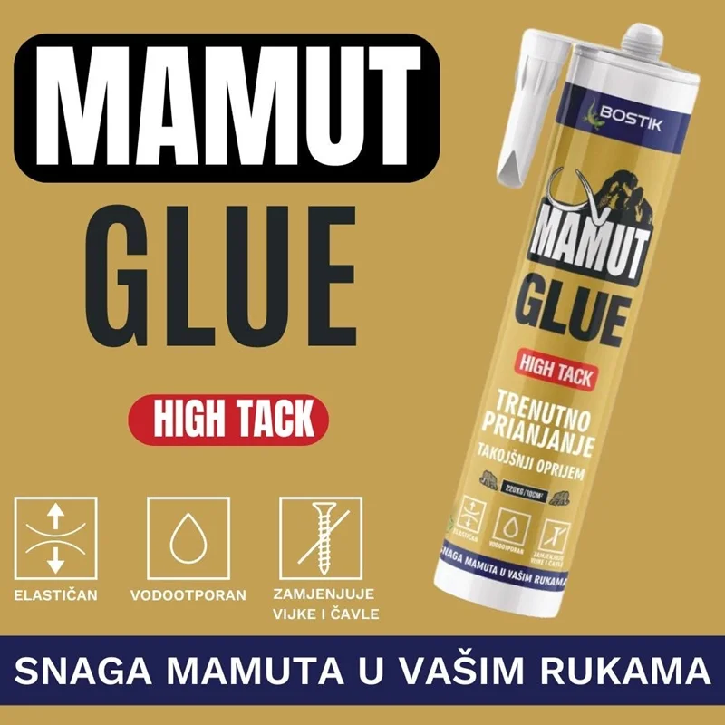 Montažno ljepilo za lajsne MAMUT High Tack 290 ml