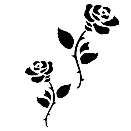 Šablona zidna ukrasna XXL 7 Roses-1