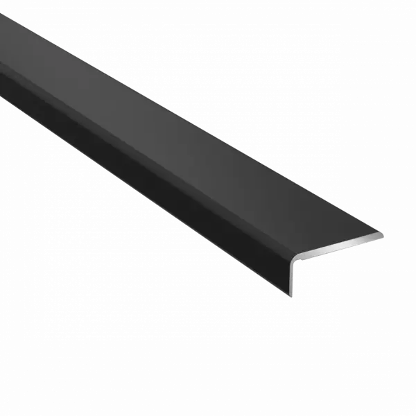 podna aluminijska lajsna L oblika crne boje