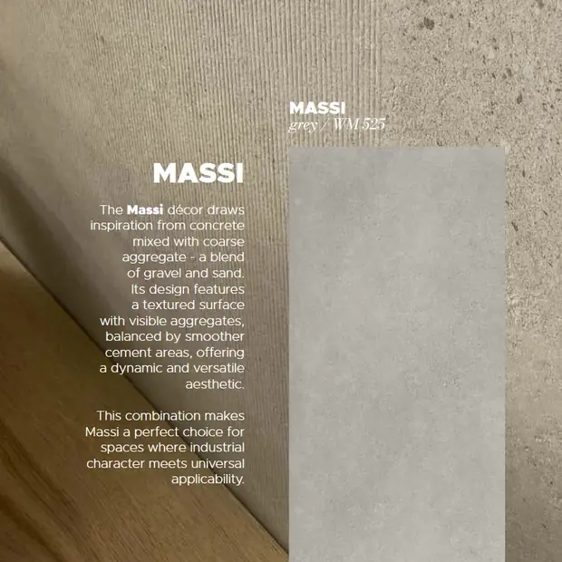 Modee mineralna zidna obloga Massi Grey WMT525C-3