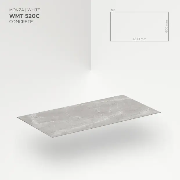 Modee mineralna zidna obloga Monza White WMT 520C-0