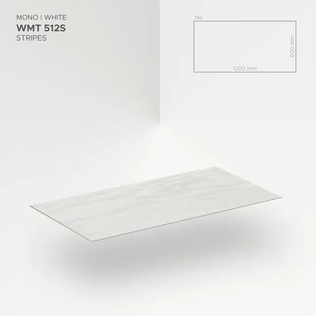Modee mineralna zidna obloga Mono White reljefirano WMT 512S-3