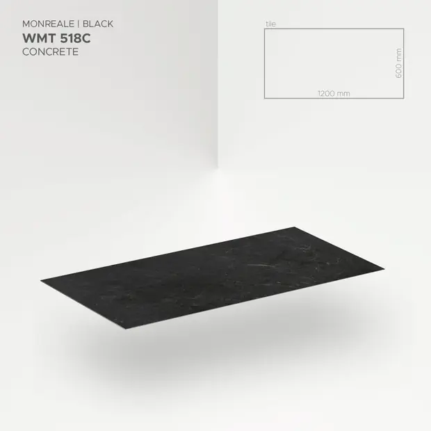 Modee mineralna zidna obloga Monreale Black WMT 518C-6