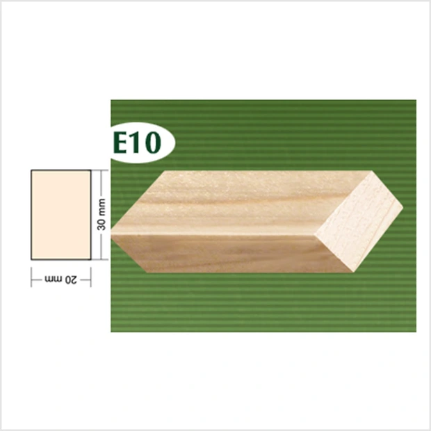 Drvena pravokutna letvica jela E10  30x20mm-0