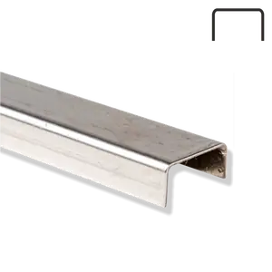 Lajsna za pločice LUX bordura inox MIRROR CHROME - 2,7m