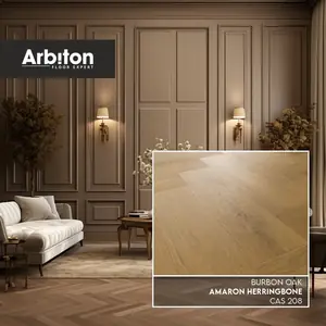 amaron herringbone burbon oak vinil pod