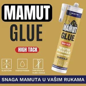 Montažno ljepilo za lajsne MAMUT High Tack 290 ml